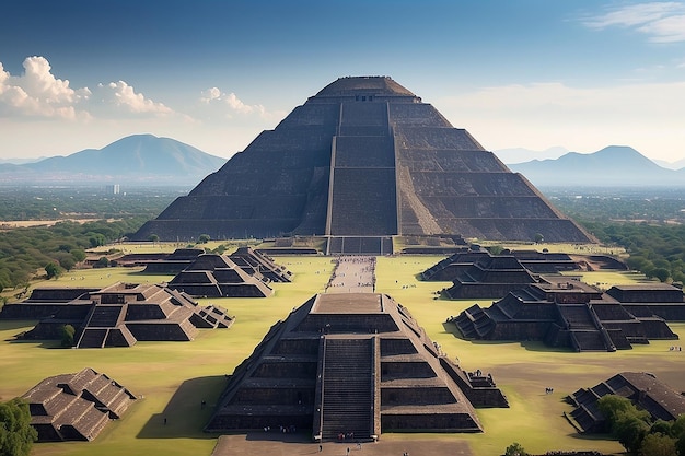 Foto las pirámides de teotihuacan