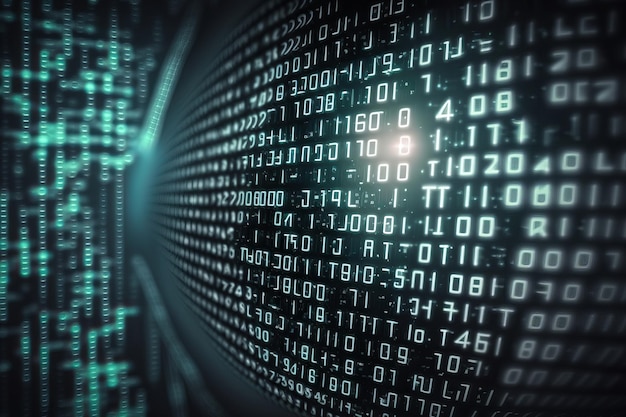 Pirata informático anónimo con capucha y máscara dentro del centro de datos