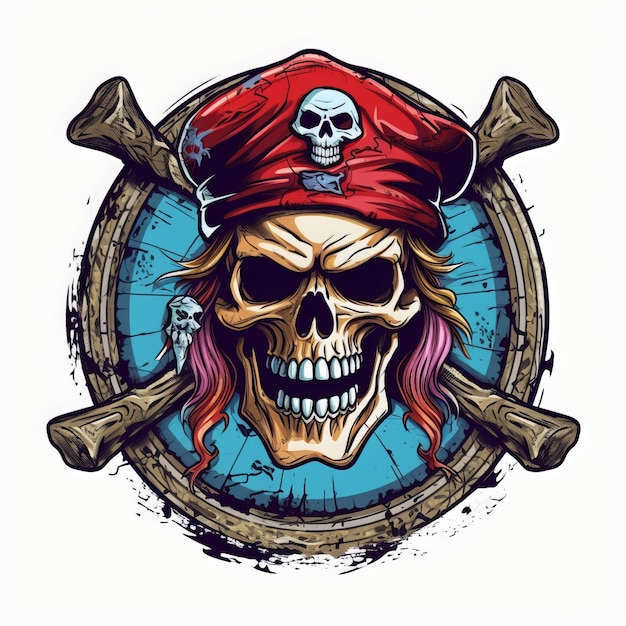 Piratenschädel-Emblem