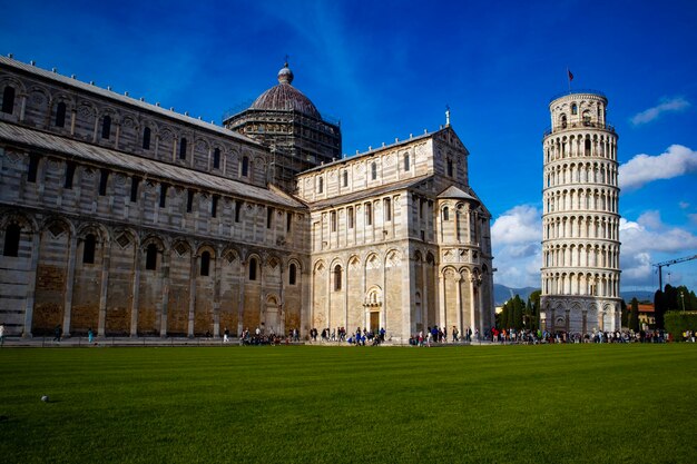 Pisa Itália famosa vista da torre inclinada