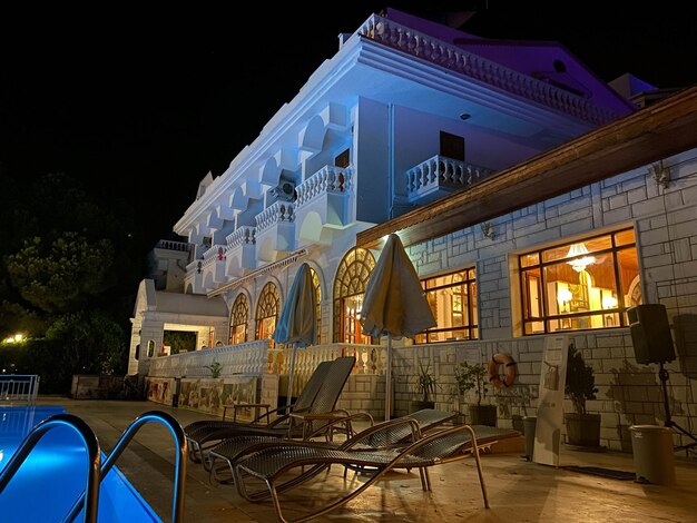 Piscina à noite em Sharm el Sheikh Egito