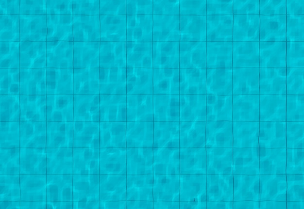 Foto piscina com ilustração de renderização 3d de textura cáustica de água turquesa
