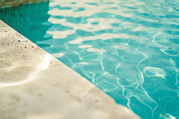 Piscina de textura de ondas de água preservada