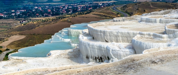 Piscina de travertino de pamukkale na turquia