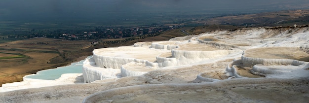 Piscina de travertino de Pamukkale na Turquia