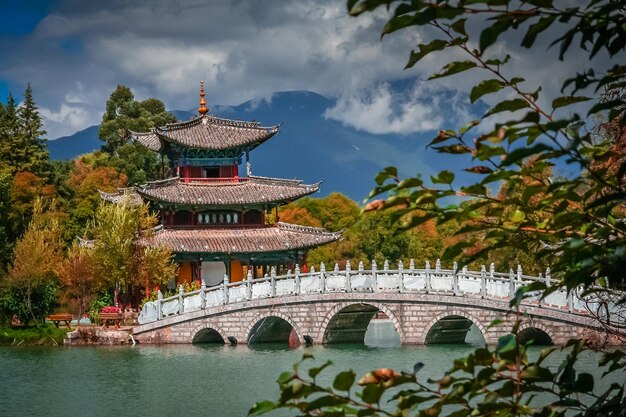 Piscina do dragão negro de lijiang