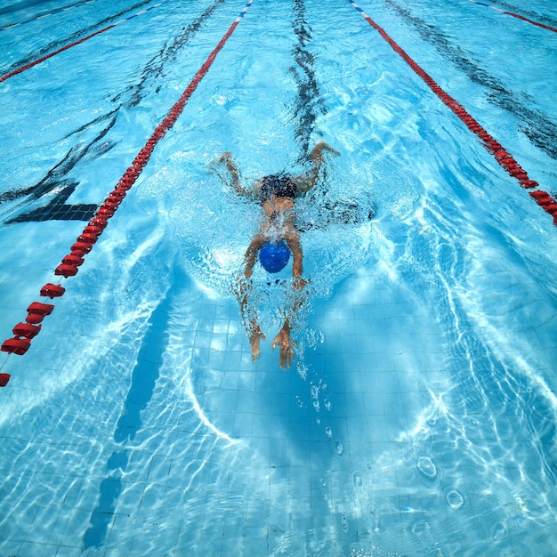 Piscina em uma corrida.