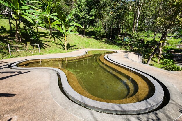 Piscina no pong duet hot springs perto de pai, no norte da tailândia