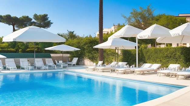 Piscina y playa de hotel de lujo y piscinas al aire libre y spa amara dolce vita hotel de lujo