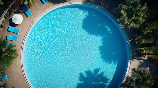 Piscina privada no território do hotel