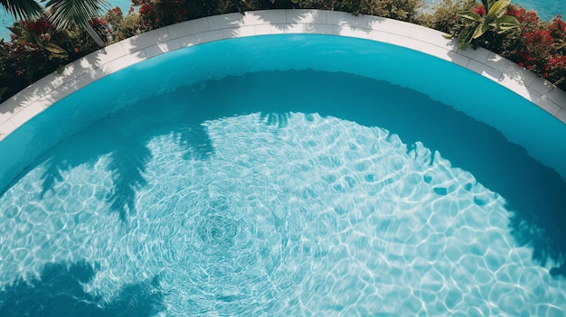 Piscina privada en el territorio del hotel