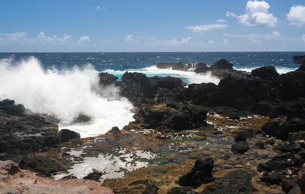 Piscinas de olivino en la costa noreste de Maui