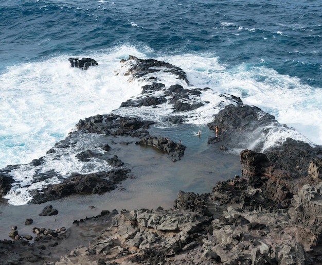 Piscinas de olivino en la costa noreste de Maui