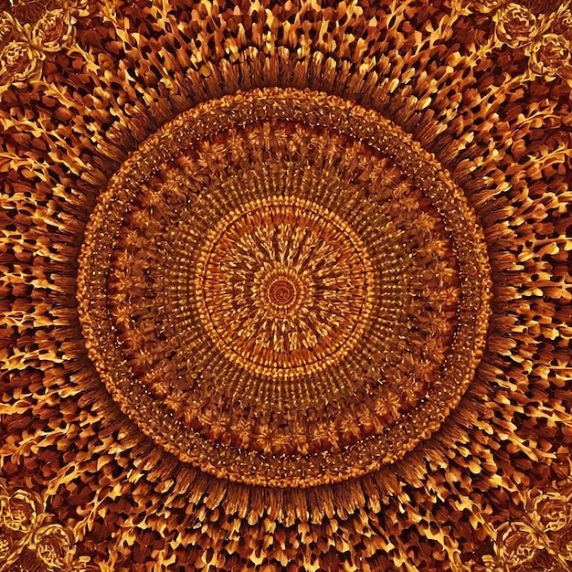 Un piso de azulejos de mosaico de colores con un patrón de arco iris