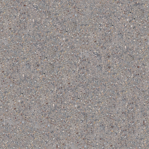 Piso de concreto de textura tileable sem costura com rachaduras e seixos pequenos