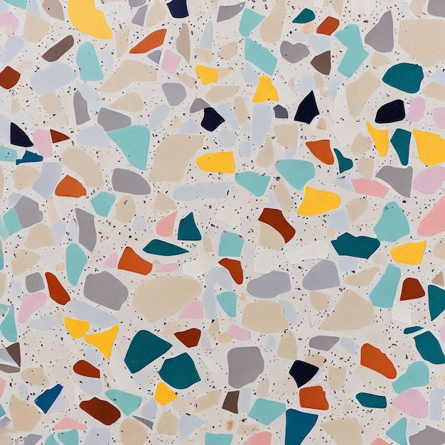 Piso de mármore Terrazzo textura perfeita Pedras naturais granito mármore quartzo calcário