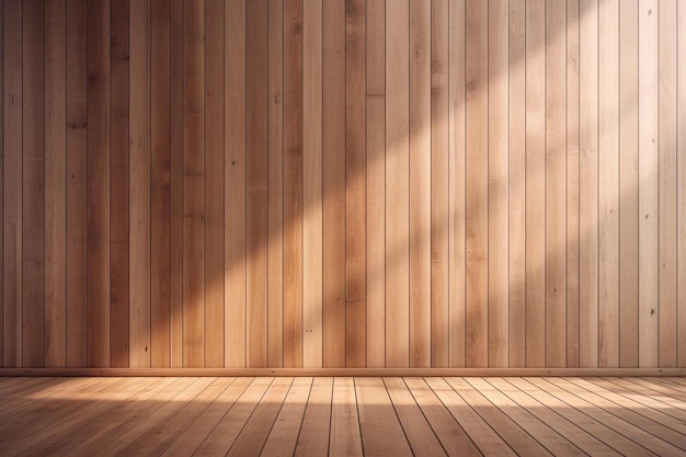 Piso de madera en una casa de madera.