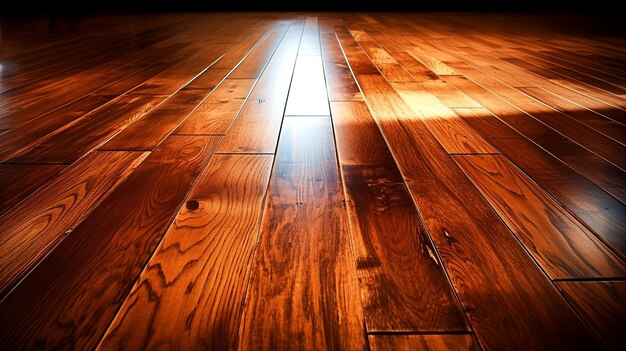 Foto piso de madera marron