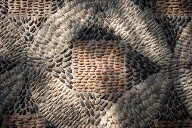 Foto piso de piedra patrón, vista superior