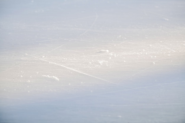 Piso de la pista de hielo, detalle de un fondo de textura de hielo, deporte