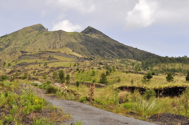 Pista al monte Batur, Kintamani, Bali, Indonesia