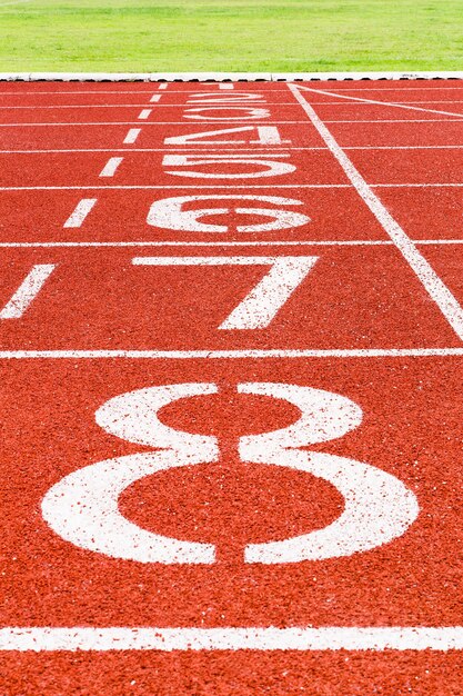 Foto pista de atletismo y deporte