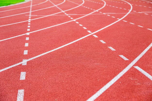 pista de carreras con línea blanca