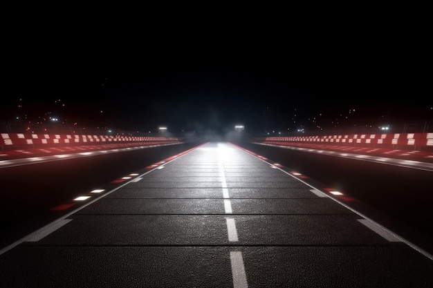 Pista de carreras en la noche Generar Ai