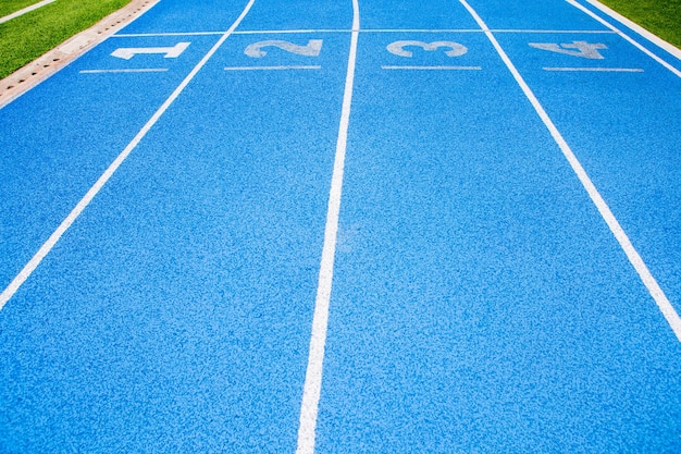 Pista de corrida para o conceito de plano de fundo do esporte