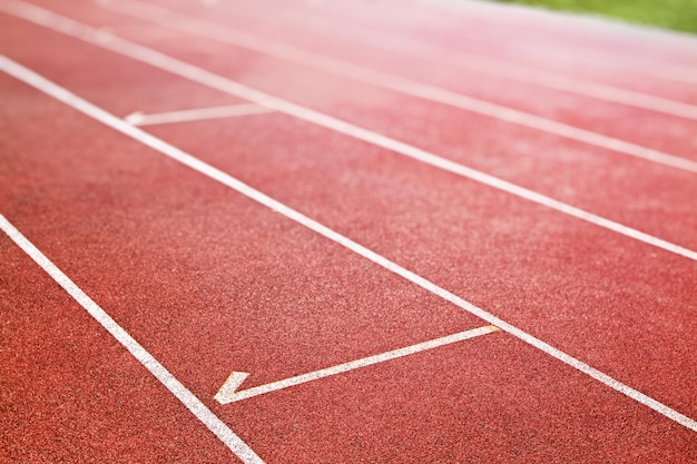 pista de corrida vermelha