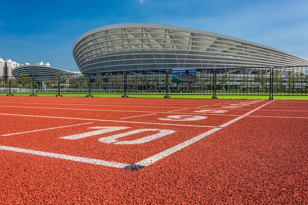 Foto pista deportiva de plastico