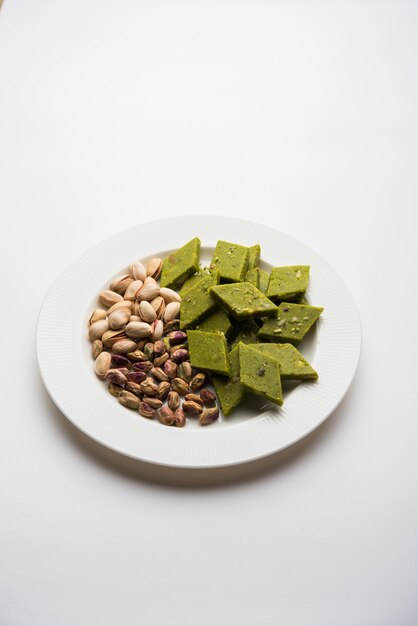 Pista Katli, Burfi, barfi, burfee o tarta de pistacho