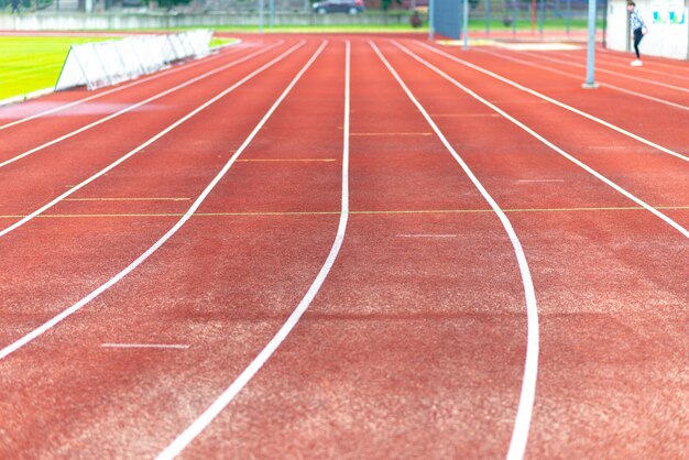 Pista roja del estadio Tiro al aire libre