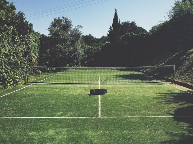 Foto pista de tenis al aire libre