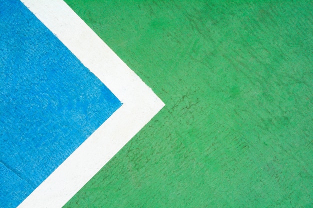 Pista de tenis azul y verde - primer plano