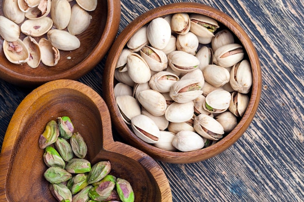 Pistachos listos y fritos en sal al gusto