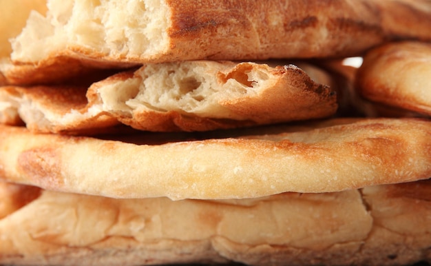 Pita-Brot aus der Nähe
