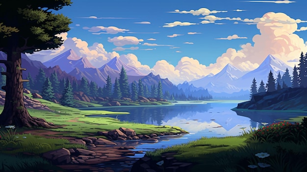 Pixel Art Game Backgrounds fundo do jogo