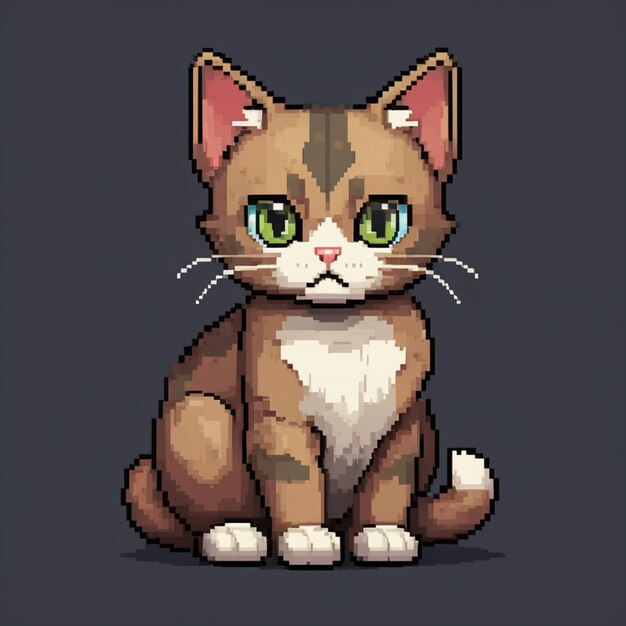 pixel art of cat perfecto para el juego de diseño