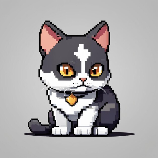 pixel art of cat perfecto para el juego de diseño