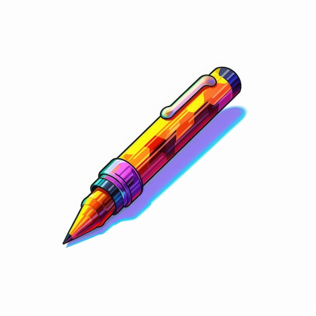 Pixel Art Pen mit lebendigen Farben von Pixelplantmaster