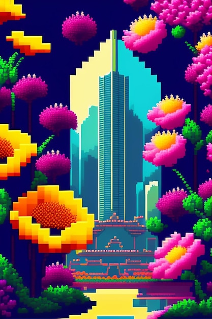 pixel art tokio 3d pixel art 4k fondo de pantalla incred