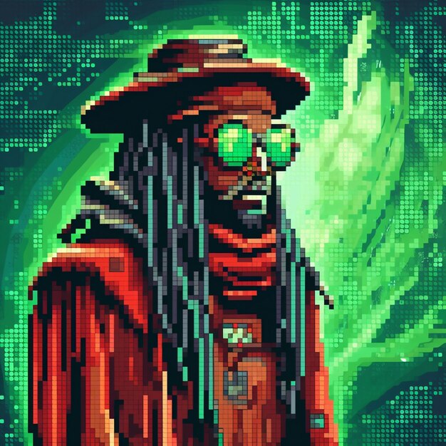 Foto pixel-art-zeichen