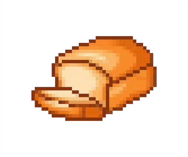 Pixel-Kunst-Brot-Loch