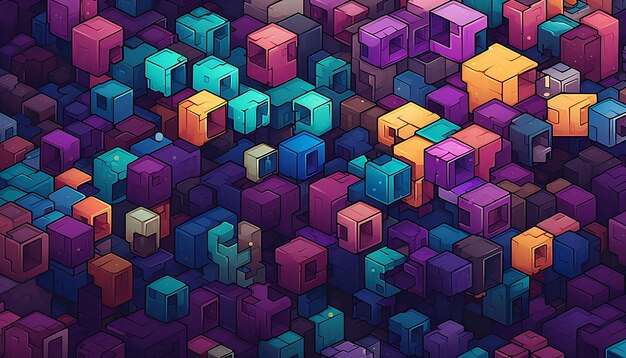 pixel patrón ilustración creativa colorido diseño