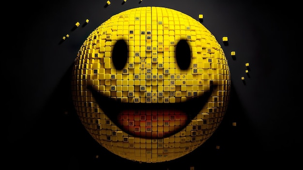 Pixel-Smiley-Gesicht