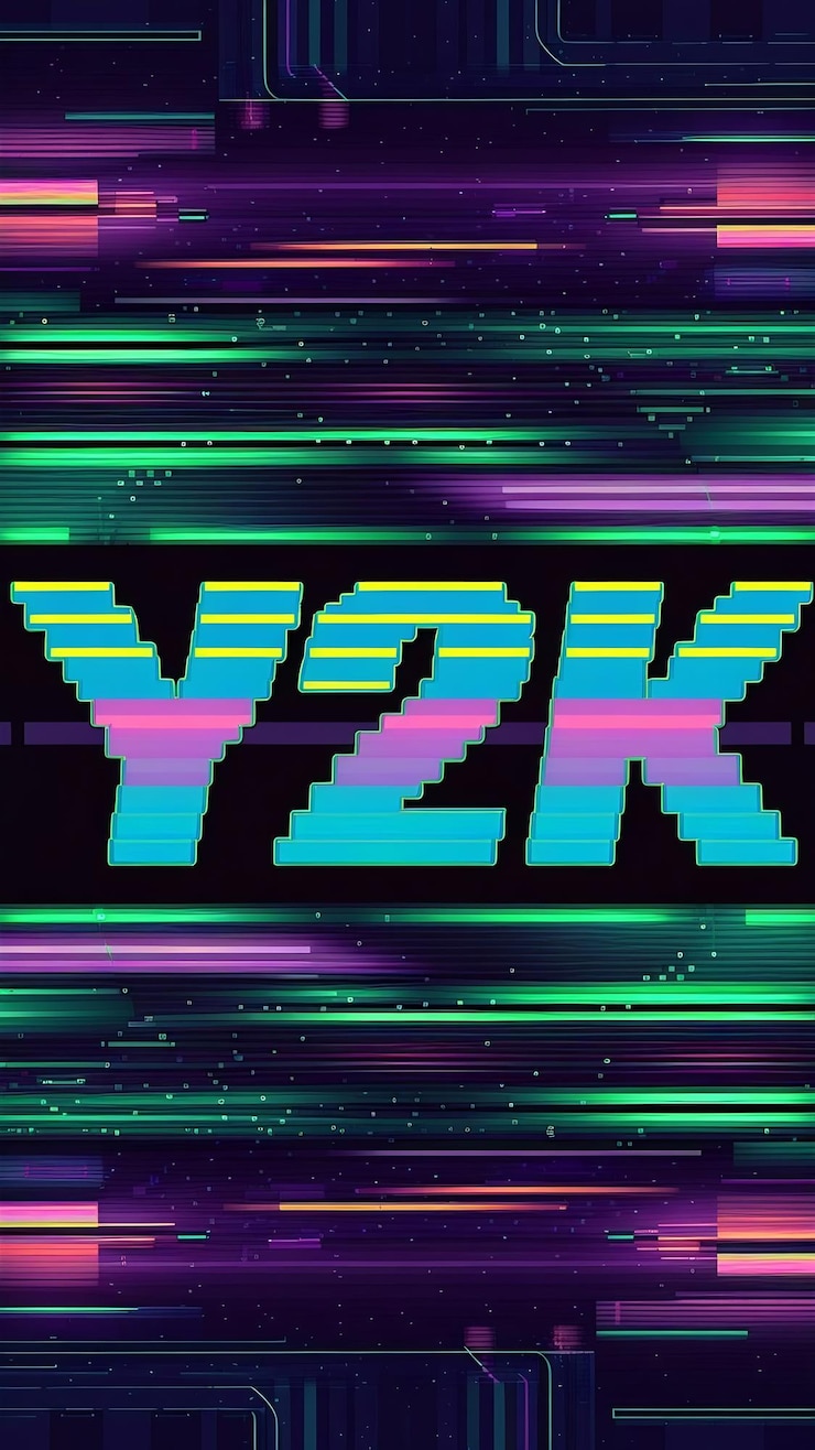 Foto pixel y2k patrón sin costuras de fondo de retroonda vaporwave de 8 bits de fondo
