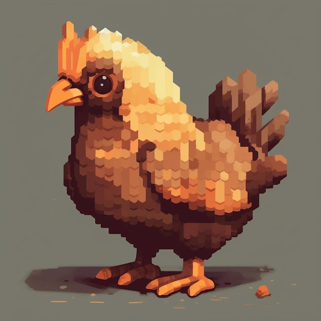 pixelart de frango