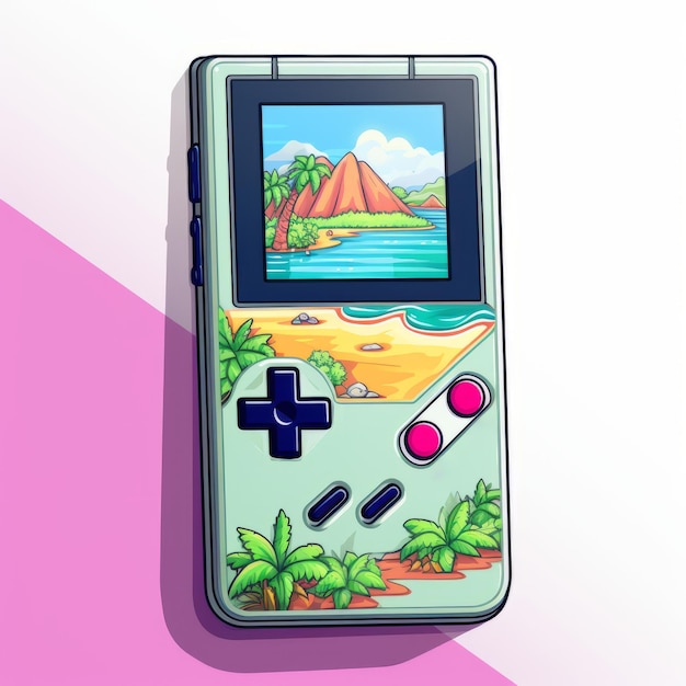 Foto pixelplantmaster ein lebendiges pixel art-telefon mit nostalgischem retro-spielstil