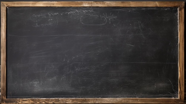 una pizarra con un dibujo de tiza blanca en ella
